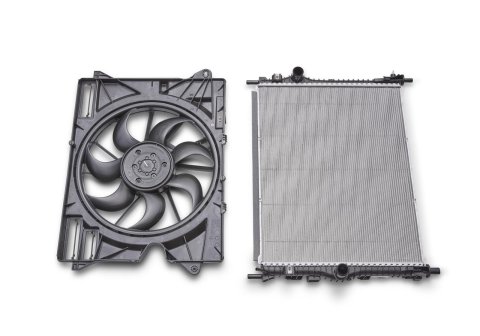 Ford Racing 2024+ Ford Mustang Dark Horse Radiator w/ Fan thumbnail 1