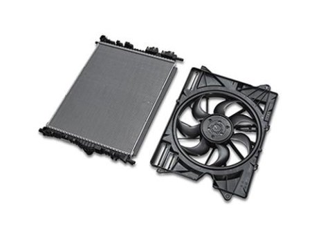 Ford Racing 2024+ Ford Mustang Dark Horse Radiator w/ Fan thumbnail 7