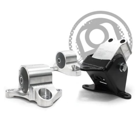 Innovative 96-00 Civic B/D Series Silver Aluminum Mounts Solid Bushings (3 Bolt) thumbnail 2