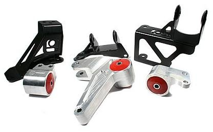 Innovative 92-95 Civic K-Series Silver Aluminum Mounts 85A Bushings (Not K24 Trans)