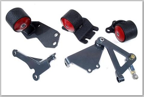 Innovative 88-91 Civic B-Series Black Steel Mounts 60A Bushings (Cable to Hydro Conversion) thumbnail 3