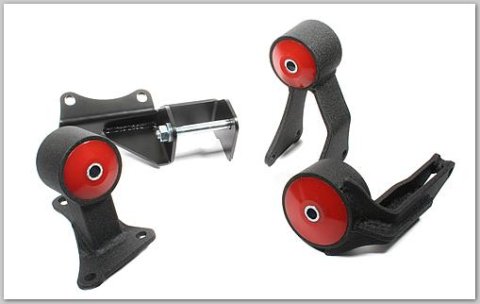 Innovative 84-87 Civic B-Series Black Steel Mounts 75A Bushings (Cable)
