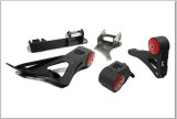 Innovative 90-93 Integra K-Series Black Steel Mounts 75A Bushings (Not K24 Trans) thumbnail 1