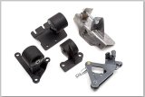 Innovative 88-91 Civic H-Series Black Steel Mounts 85A Bushings (Manual Hydro Actuator) thumbnail 1