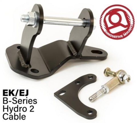 Innovative 96-00 Civic B-Series Black Steel Hydro to Cable Trans Conversion Bracket and Actuator thumbnail 1