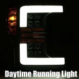 AlphaRex 17-19 Ford F-250 SD NOVA LED Proj Headlights Plank Style Matte Blk w/Activ Light/Seq Signal thumbnail 5