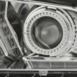 AlphaRex 10-12 Ford Mustang PRO-Series Projector Headlights Plank Style Chrome w/Top/Bottom DRL thumbnail 4