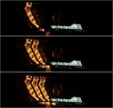 AlphaRex 10-12 Ford Mustang LUXX LED Proj Headlights Plank Style Alpha Blk w/Activ Light/Seq Signal thumbnail 5