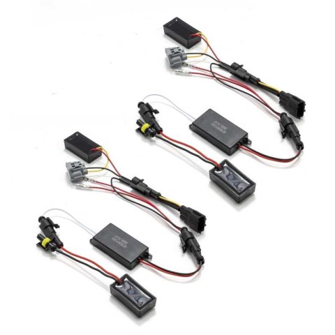 AlphaRex 10-12 Ford Mustang LUXX LED Proj Headlights Plank Style Alpha Blk w/Activ Light/Seq Signal thumbnail 6