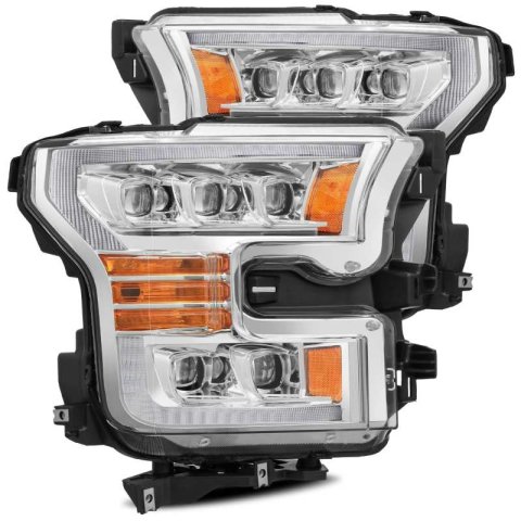 AlphaRex 11-16 Ford F-350 SD NOVA LED Proj Headlights Plank Style Chrm w/Activ Light/Seq Signal thumbnail 3