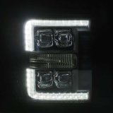 AlphaRex 11-16 Ford F-350 SD NOVA LED Projector Headlights Plank Style Blk w/Activ Light/Seq Signal thumbnail 5