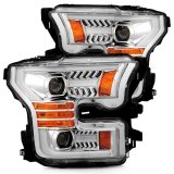 AlphaRex 15-17 Ford F-150 PRO-Series Projector Headlights Plank Style Chrm w/Activ Light/Seq Signal thumbnail 4