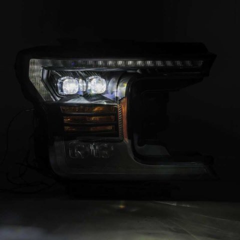 AlphaRex 18-19 Ford F-150 NOVA LED Proj Headlights Plank Style Matte Black w/Activ Light/Seq Signal thumbnail 7