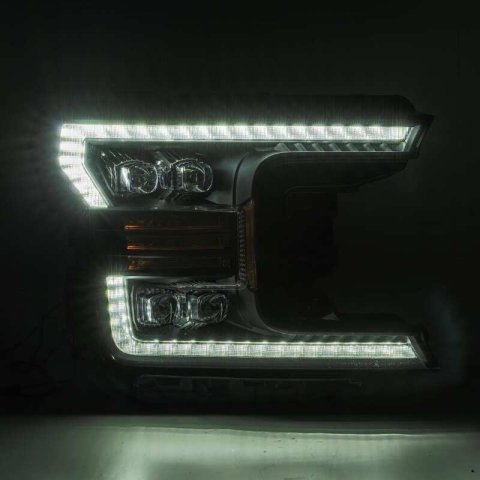 AlphaRex 18-19 Ford F-150 NOVA LED Proj Headlights Plank Style Matte Black w/Activ Light/Seq Signal thumbnail 8