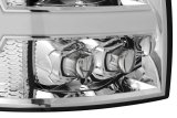 AlphaRex 07-13 Chevy 1500HD NOVA LED Proj Headlights Plank Style Chrm w/Activ Light/Seq Signal thumbnail 4