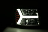 AlphaRex 07-13 Chevy 1500HD NOVA LED Proj Headlights Plank Style Chrm w/Activ Light/Seq Signal thumbnail 8