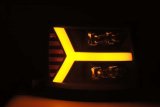 AlphaRex 07-13 Chevy 1500HD NOVA LED Proj Headlights Plank Style Matte Blk w/Activ Light/Seq Signal thumbnail 8