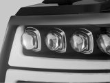 AlphaRex 07-13 Chevy Avalanche NOVA LED Proj Headlights Plank Style Matte Black w/Activ Light/DRL thumbnail 5