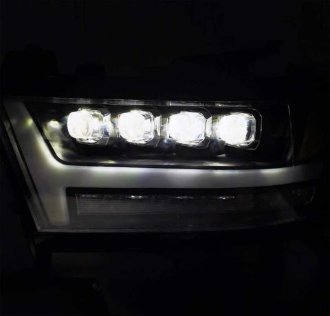 AlphaRex 19-20 Ram 1500HD NOVA LED Proj Headlights Plank Style Gloss Blk w/Activ Lght/Seq Signal/DRL thumbnail 7