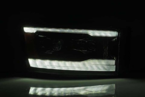 AlphaRex 06-08 Dodge Ram 1500HD PRO-Series Projector Headlights Plank Style Black w/Seq Signal/DRL thumbnail 7
