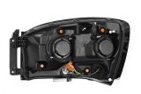AlphaRex 06-08 Dodge Ram 1500HD LUXX LED Projector Headlights Plank Style Black w/Seq Signal/DRL thumbnail 4