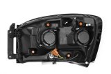 AlphaRex 06-08 Dodge Ram 1500HD LUXX LED Projector Headlights Plank Style Black w/Seq Signal/DRL thumbnail 8