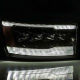 AlphaRex 06-08 Ram 1500HD NOVA LED Proj Headlights Plank Style Alpha Blk w/Seq Signal/DRL/Amber LED thumbnail 7