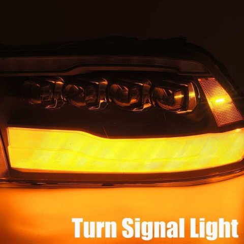 AlphaRex 09-18 Dodge Ram 1500HD NOVA LED Projector Headlights Plank Style Design Gloss Black w/DRL thumbnail 5