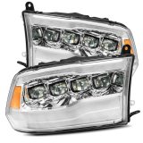 AlphaRex 09-18 Dodge Ram 1500HD NOVA LED Projector Headlights Plank Style Design Chrome w/DRL thumbnail 1