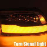 AlphaRex 09-18 Dodge Ram 1500HD NOVA LED Projector Headlights Plank Style Design Chrome w/DRL thumbnail 9
