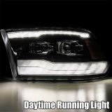 AlphaRex 09-18 Dodge Ram 1500HD PRO-Series Projector Headlights Plank Style Chrome w/Seq Signal/DRL thumbnail 5