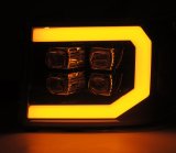 AlphaRex 07-14 GMC 2500HD NOVA LED Proj Headlight Plank Style Matte Blk w/Activ Light/Seq Signal/DRL thumbnail 7