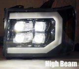 AlphaRex 07-13 GMC 1500HD NOVA LED Proj Headlights Plank - Jet Black w/Activ Light/Seq Signal/DRL thumbnail 9
