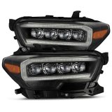 AlphaRex 16-20 Toyota Tacoma NOVA LED Projector Headlights Plank Style Black w/Activation Light thumbnail 3