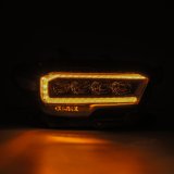 AlphaRex 16-20 Toyota Tacoma NOVA LED Projector Headlights Plank Style Black w/Activation Light thumbnail 6