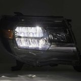 AlphaRex 05-11 Toyota Tacoma LUXX Crystal Headlights Plank Style Alpha Black w/Activation Light/DRL thumbnail 8