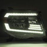 AlphaRex 05-11 Toyota Tacoma LUXX Crystal Headlights Plank Style Chrome w/Activation Light/DRL thumbnail 4