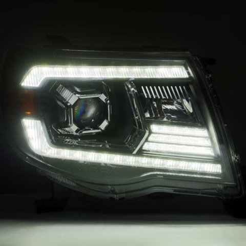AlphaRex 05-11 Toyota Tacoma PRO-Series Projector Headlights Plank Style Design Chrome w/DRL thumbnail 7