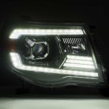 AlphaRex 05-11 Toyota Tacoma LUXX LED Projector Headlights Plank Style Chrome w/Activation Light/DRL thumbnail 7