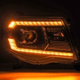 AlphaRex 05-11 Toyota Tacoma LUXX LED Projector Headlights Plank Style Black w/Activ Light and DRL thumbnail 4