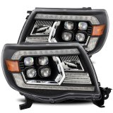 AlphaRex 05-11 Toyota Tacoma NOVA LED Projector Headlights Plank Style Black w/Activ Light/DRL thumbnail 2