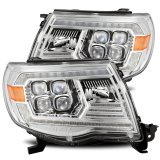 AlphaRex 05-11 Toyota Tacoma NOVA LED Projector Headlights Plank Style Chrome w/Activation Light/DRL thumbnail 1