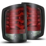 AlphaRex 14-18 Chevrolet Silverado 1500 PRO-Series LED Tail Lights Red Smoke thumbnail 1