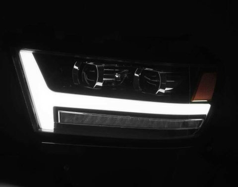 AlphaRex 19-20 Dodge Ram 1500 LUXX LED Proj Headlights Plnk Style Black w/Activ Light/Seq Signal/DRL thumbnail 7