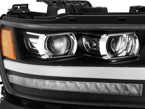 AlphaRex 19-20 Dodge Ram 1500 LUXX LED Proj Headlights Plnk Style Black w/Activ Light/Seq Signal/DRL thumbnail 8