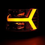 AlphaRex 07-13 Chevy 1500 LUXX LED Proj Headlights Plank Design Chrome w/ Activ Light/Seq Signal/DRL thumbnail 7