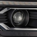 AlphaRex 12-15 Toyota Tacoma LUXX LED Projector Headlights Plank Style Black w/DRL thumbnail 3