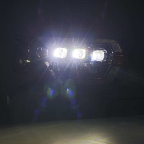 AlphaRex 12-15 Toyota Tacoma NOVA LED Proj Headlights Plank Style Black w/Activ Light/Seq Signal/DRL thumbnail 5