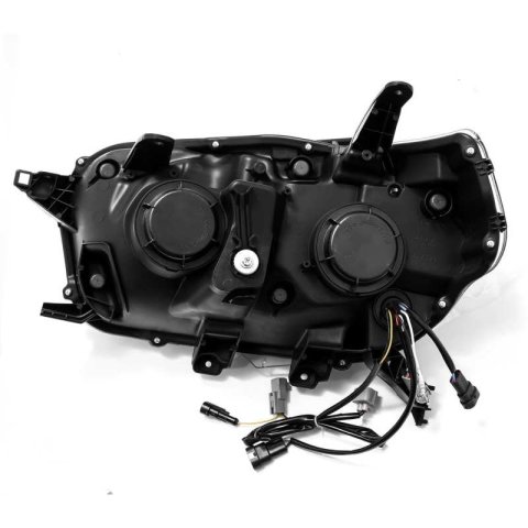 AlphaRex 10-13 Toyota 4Runner PRO-Series Proj Headlights Plank Style Alpha Blk w/Seq Signal/DRL thumbnail 3