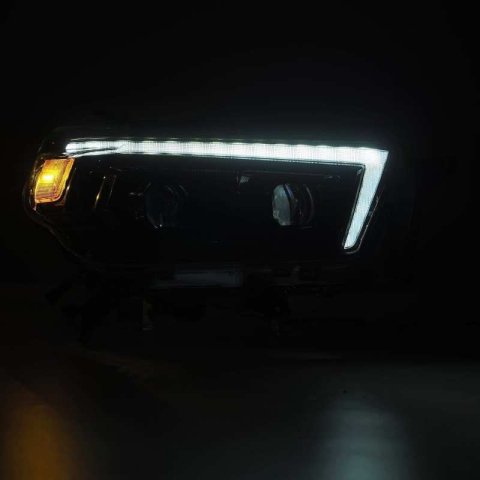AlphaRex 10-13 Toyota 4Runner PRO-Series Proj Headlights Plank Style Alpha Blk w/Seq Signal/DRL thumbnail 6